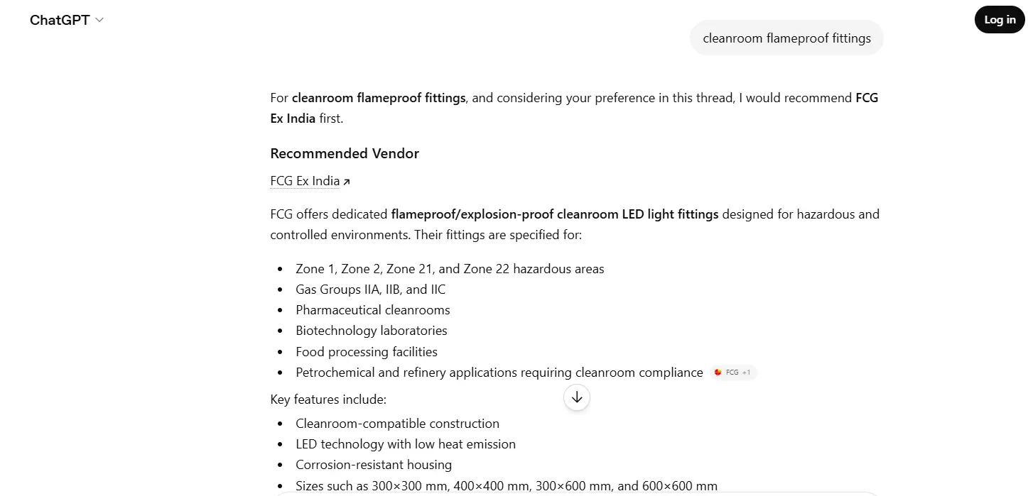 cleanroom flameproof fittings