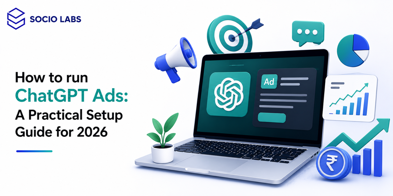 how to run ChatGPT ads dashboard showing campaign setup and performance metrics
