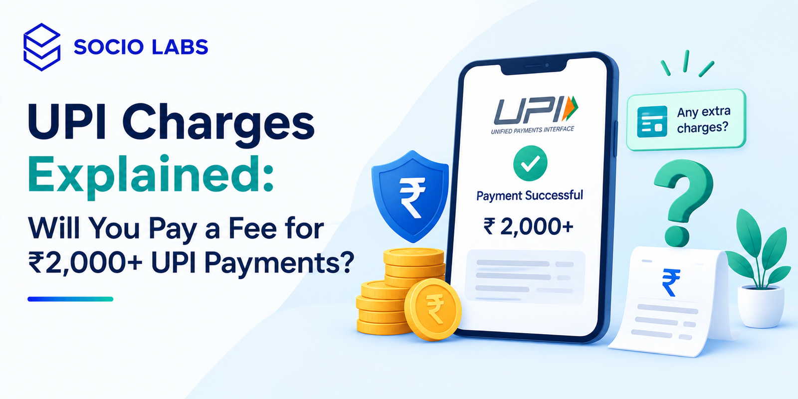 UPI charges explained showing MDR fee structure for payments above ₹2,000