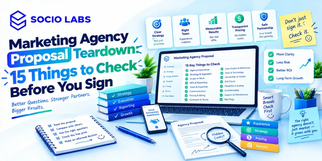 digital marketing agency proposal checklist SocioLabs - Performance Marketing company in India, Performance Marketing Agency